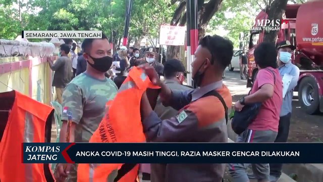 Angka Covid-19 Masih Tinggi, Razia Masker Gencar Dilakukan