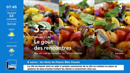 La matinale de France Bleu Creuse du 13/11/2020