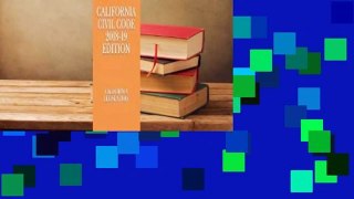 Full E-book  California Civil Code 2018-19 Edition  For Kindle