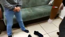 Antalya Havalimanı'nda ayakkabı astarında uyuşturucuyla yakalandı