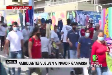 Скачать видео: Comercio informal toma más fuerza Gamarra y Mesa Redonda a pocas semanas de Navidad