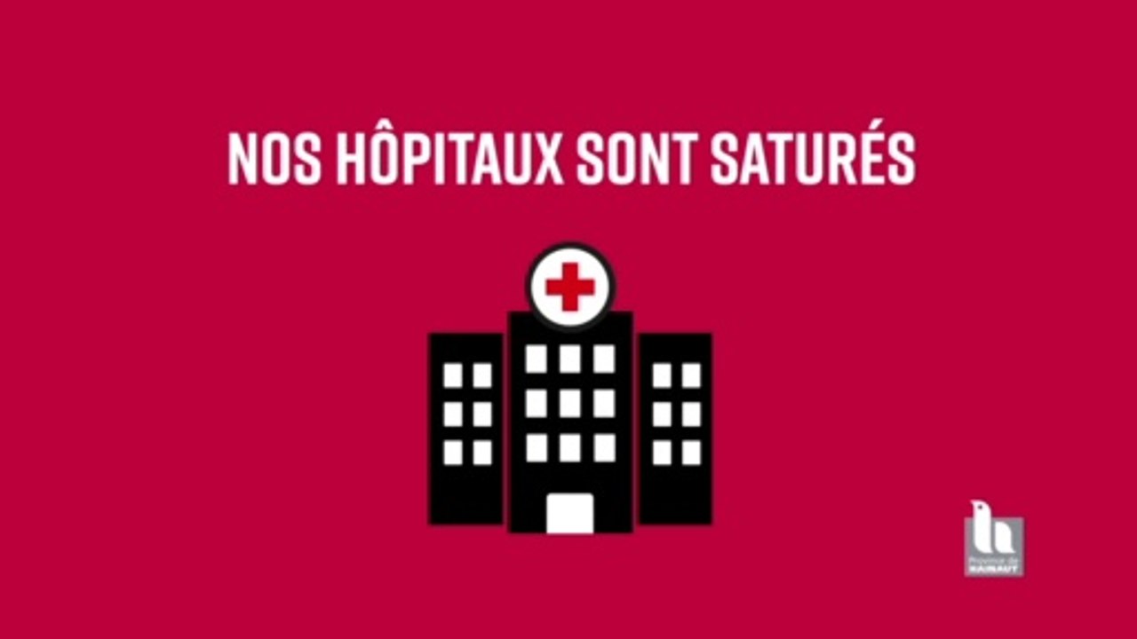 Les hôpitaux sont saturés: les gestes barrières