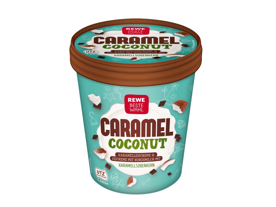 Rewe ruft eisbecher "beste wahl caramel coconut" zurück
