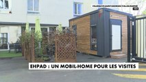 Coronavirus - Une maison de retraite du Val-de-Marne met un place un mobile-home pour maintenir le lien entre les résidents et les familles - VIDEO