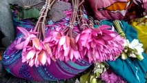 दीपावली के कारण मंडी में बढ़ी फूलों की आवक और मांग, खासकर कमल के फूलों की बढ़ी डिमांड