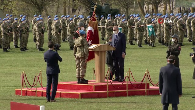 Cumhurbaşkanı Erdoğan, 41. Komando Tugay Komutanlığı Sancak Verme Töreni’ne katıldı