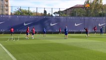 El Barça se entrena sin 11 de sus internacionales que están con sus selecciones