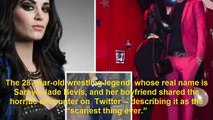 WWE star Paige’s boyfriend fights off creepy stalker who said symbols