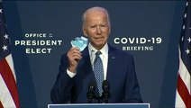 President-elect Joe Biden makes PASSIONATE case for mask-wearing to fight COVID-19