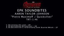 Avengers Age of Ultron -  Interview Aaron Taylor-Johnson Quicksilver (English) HD