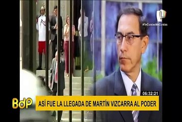 Así fue la llegada de Martín Vizcarra al Poder Ejecutivo