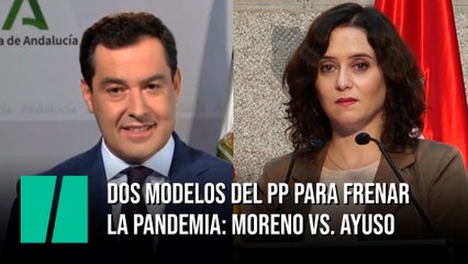 Dos modelos del PP para frenar la pandemia: Moreno vs. Ayuso