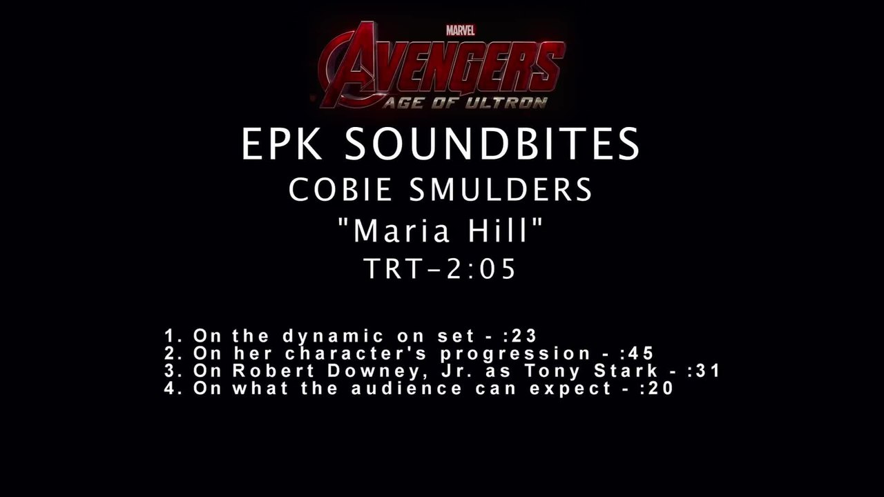 Avengers Age of Ultron - Interview Cobie Smulders Maria Hill (English) HD