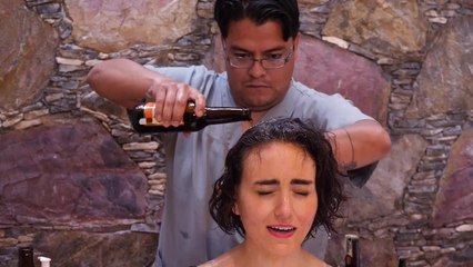 Bathing in a Beer Spa in Mexico
