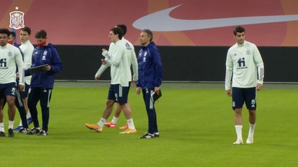 Entrenamiento de la Selección española en el Johan Cruyff Arena de Ámsterdam