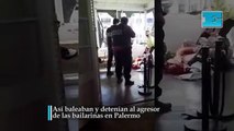 Así baleaban y detenían al agresor de las bailarinas en Palermo