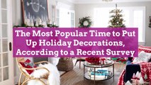 The Most Popular Time to Put Up Holiday Decorations, According to a Recent Survey