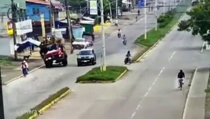 Accidente De tránsito Captado En Cámara Súper Impactante