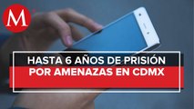 En CdMx, amenazar por redes sociales o teléfono podría sancionarse con prisión