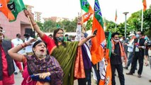 WATCH: BJP workers celebrate victory in Bihar assembly polls