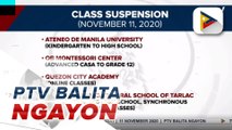 #PTVBalitaNgayon | Klase sa public at private schools, suspendido ngayong araw