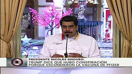 Maduro pronostica vacunación masiva contra covid-19 a partir de abril en Venezuela