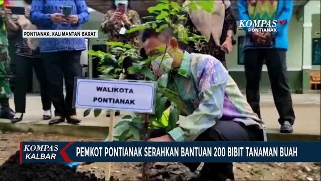 Wujudkan Pontianak Go Green, Pemkot Bagikan 200 Bibit Tanaman