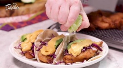 Tacos de pescado estilo Ensenada.