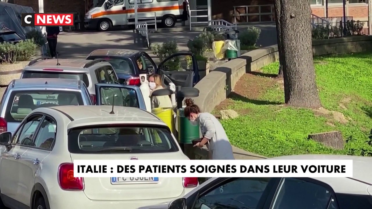 Italie : des patients soignés dans leur voiture