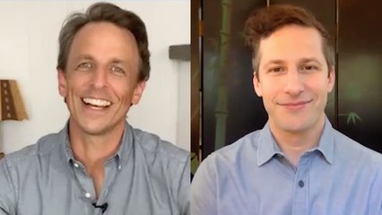 Andy Samberg Finally Confronts Seth's Dog