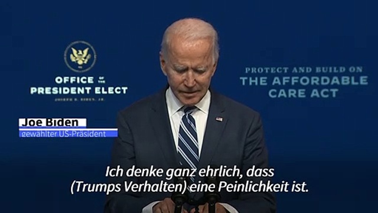 Biden: Trumps Verhalten ist eine "Peinlichkeit"