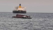 Adana’da balıkçı teknesi alabora oldu