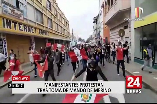 Día 2: Marchas y protestas se intensificaron en el interior del país contra vacancia presidencial