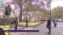 11-Novembre: Emmanuel Macron observe une minute de silence devant la statue de Georges Clémenceau