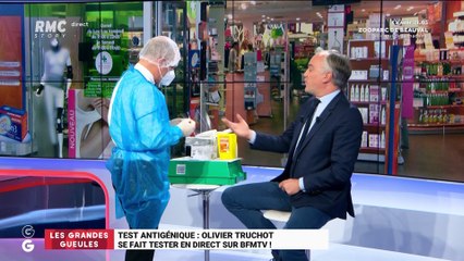 Les tendances GG : Test antigénique, Olivier Truchot se fait tester en direct sur BFMTV ! - 11/11