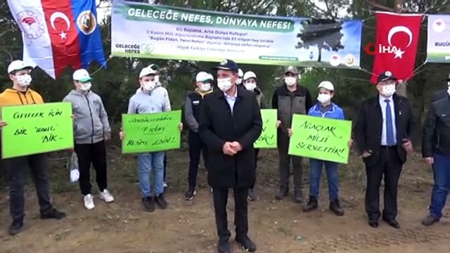 Geleceğe nefes için binlerce fidan toprakla buluştu