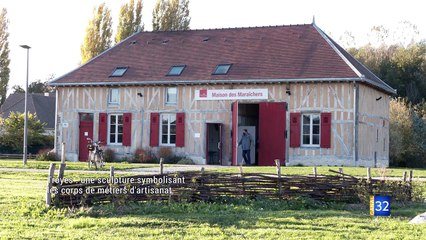 Une sculpture pour la Maison des maraichers à Troyes