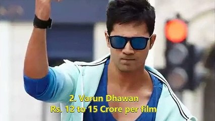 Highest Paid Yong Bollywood Actors, Their Salary You Didn't Known 2017