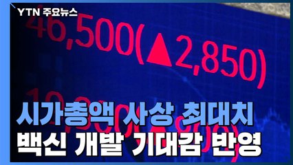 주식시장 시가총액 2,032조 원...사상 최대치 기록 / YTN