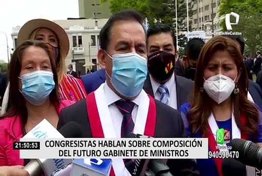 Congresistas se pronuncian sobre composición del nuevo Gabinete Ministerial