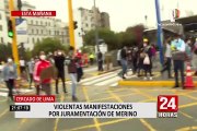 Así se desarrollaron las manifestaciones en Lima en rechazo a Merino y la vacancia presidencial