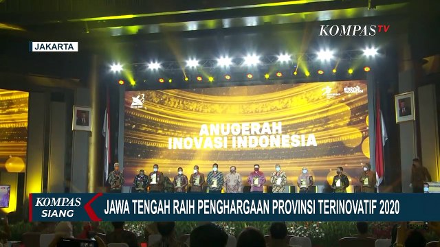 Jawa Tengah Raih Penghargaan Provinsi Terinovatif 2020