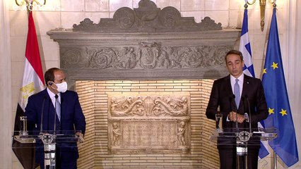 Κυρ. Μητσοτάκης- Αλ Σίσι: «Θα αντιμετωπίσουμε από κοινού όσους απειλούν την ειρήνη στην περιοχή μας»