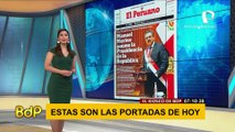 Pamela Acosta leyendo portadas de los principales diarios de circulacion nacional - Miercoles 11 de noviembre del 2020