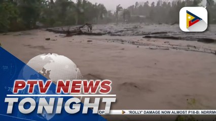 #PTVNewsTonight | #UlyssesPH's intense and sustained rains feared to trigger Mayon lahar flows