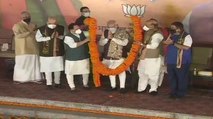 PM Modi reaches BJP HQ, will address party workers