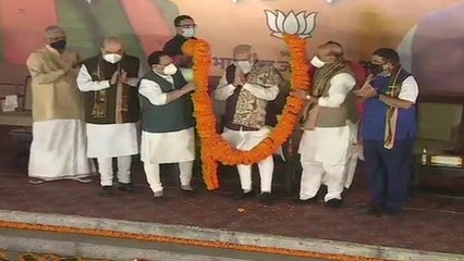 Download Video: PM Modi reaches BJP HQ, will address party workers