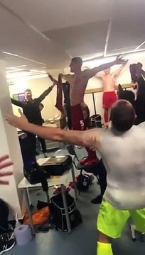 Football - FA Cup - Chorley FC players celebrate victory against Wigan