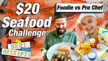 Fish and Chips vs Grilled Salmon with Mushroom Challenge