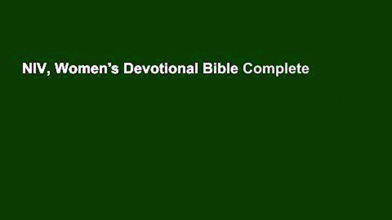 NIV, Women's Devotional Bible Complete